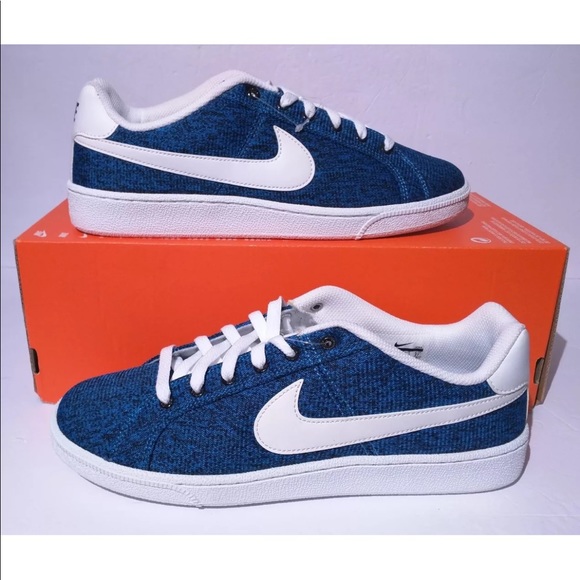 nike court royale white blue
